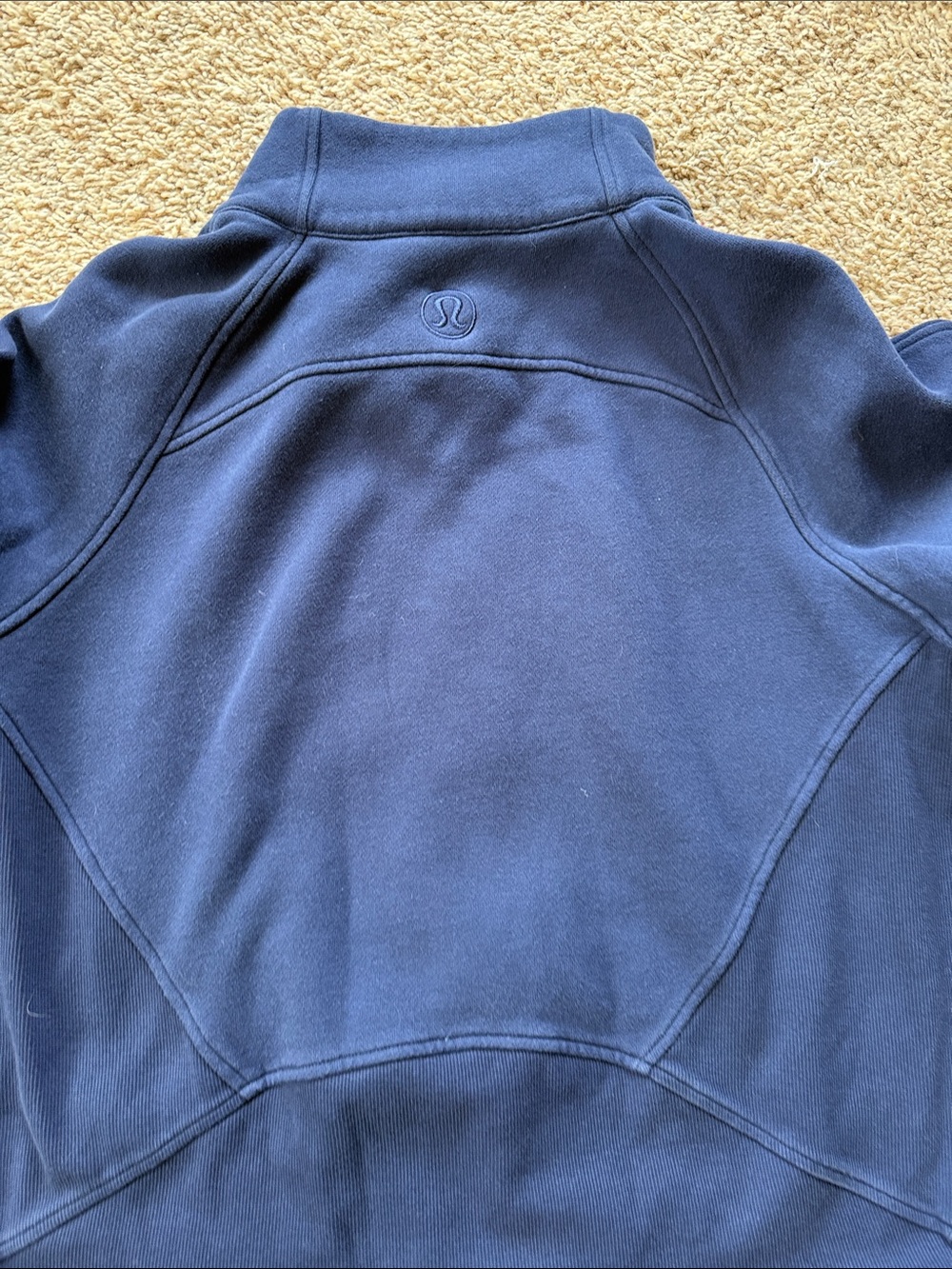 Lululemon Scuba Oversized Funnel-Neck Full-Zip Long Night Sea Dark Blue M/L - Picture 5 of 5